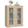 Wall-mounted hanging wardrobe in Sonoma oak, 69.5x34x90 cm by vidaXL, Sideboards - Ref: Foro24-812279, Price: 80,49 €, Discou...