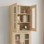 Wall-mounted hanging wardrobe in Sonoma oak, 69.5x34x90 cm by vidaXL, Sideboards - Ref: Foro24-812279, Price: 80,49 €, Discou...