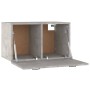 Betongrauer Wandschrank aus Holzwerkstoff, 60 x 36,5 x 35 cm von vidaXL, Schließfächer und Lagerschränke - Ref: Foro24-812919...