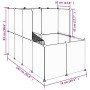 Cage for small animals black PP and steel 142x74x93 cm by vidaXL, Cages and habitats for small animals - Ref: Foro24-340573, ...