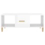 Glossy white plywood coffee table 102x50x40 cm by vidaXL, Coffee table - Ref: Foro24-812696, Price: 48,10 €, Discount: %