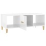 Glossy white plywood coffee table 102x50x40 cm by vidaXL, Coffee table - Ref: Foro24-812696, Price: 48,10 €, Discount: %