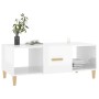 Glossy white plywood coffee table 102x50x40 cm by vidaXL, Coffee table - Ref: Foro24-812696, Price: 48,10 €, Discount: %