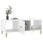 Glossy white plywood coffee table 102x50x40 cm by vidaXL, Coffee table - Ref: Foro24-812696, Price: 48,10 €, Discount: %