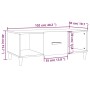 Couchtisch aus glänzend weißem Sperrholz, 102 x 50 x 40 cm von vidaXL, Couchtisch - Ref: Foro24-812696, Preis: 48,10 €, Rabat...