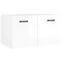 Glossy white plywood wall cabinet 80x35x36.5 cm by vidaXL, Shelves and shelves - Ref: Foro24-812930, Price: 50,07 €, Discount: %