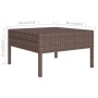 9-teiliges Gartenmöbel-Set und braune synthetische Rattankissen von vidaXL, Gartensets - Ref: Foro24-3094399, Preis: 598,99 €...