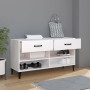 Mueble zapatero madera contrachapada blanco 102x35x55 cm de vidaXL, Zapateros y organizadores de calzado - Ref: Foro24-812825...