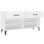 Mueble zapatero madera contrachapada blanco 102x35x55 cm de vidaXL, Zapateros y organizadores de calzado - Ref: Foro24-812825...