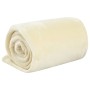 Manta de poliéster color crema 130x170 cm de vidaXL, Mantas - Ref: Foro24-136269, Precio: 18,99 €, Descuento: %