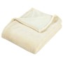 Cream polyester blanket 130x170 cm by vidaXL, Blankets - Ref: Foro24-136269, Price: 18,27 €, Discount: %