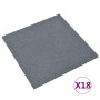 Losetas de goma protección de caídas 18 uds gris 50x50x3 cm de vidaXL, Suelos y moquetas - Ref: Foro24-3096597, Precio: 263,9...