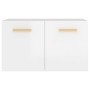 Glossy white plywood wall cabinet 60x36.5x35 cm by vidaXL, Lockers and storage cabinets - Ref: Foro24-812921, Price: 46,78 €,...