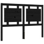 Bed frame with black solid wood headboard 140x200 cm by vidaXL, Beds and slatted bases - Ref: Foro24-3194055, Price: 186,99 €...