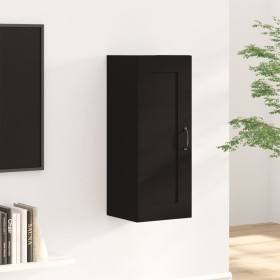 Black engineered wood hanging cabinet 35x34x90 cm by vidaXL, Lockers and storage cabinets - Ref: Foro24-812475, Price: 37,67 ...