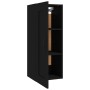 Black engineered wood hanging cabinet 35x34x90 cm by vidaXL, Lockers and storage cabinets - Ref: Foro24-812475, Price: 37,78 ...