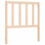 Bed frame with solid wood headboard 90x200 cm by vidaXL, Beds and slatted bases - Ref: Foro24-3193841, Price: 94,15 €, Discou...