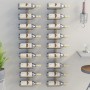 Wall-mounted wine rack for 9 bottles, 2 units, golden iron. by vidaXL, Wine racks - Ref: Foro24-340903, Price: 91,61 €, Disco...