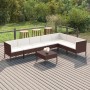 8-teiliges Gartenmöbel-Set und braune synthetische Rattankissen von vidaXL, Gartensets - Ref: Foro24-3094427, Preis: 658,01 €...