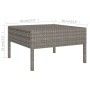 Set de muebles de jardín 10 pzas y cojines ratán sintético gris de vidaXL, Conjuntos de jardín - Ref: Foro24-3094578, Precio:...