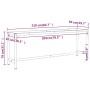 Werkbankstruktur aus mattschwarzem und rotem Metall, 210 x 50 x 79 cm von vidaXL, Tischbeine - Ref: Foro24-151454, Preis: 81,...