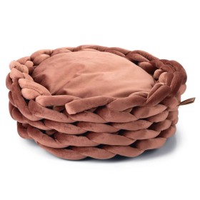 Designed by Lotte Pink Ziba cat basket 40x15 cm by Designed by Lotte, Cat beds - Ref: Foro24-441341, Price: 51,97 €, Discount: %