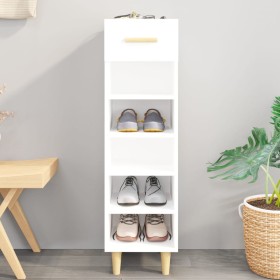 Shoe cabinet made of glossy white plywood 30x35x105 cm by vidaXL, Shoe racks and shoe organizers - Ref: Foro24-812804, Price:...