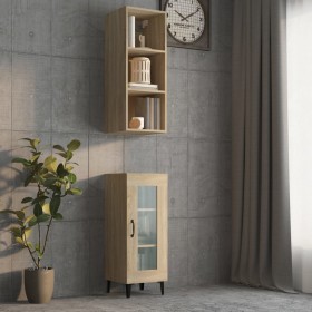 Engineered wood Sonoma oak wall cabinet 34.5x32.5x90 cm by vidaXL, Shelves and shelves - Ref: Foro24-812486, Price: 44,31 €, ...