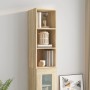 Engineered wood Sonoma oak wall cabinet 34.5x32.5x90 cm by vidaXL, Shelves and shelves - Ref: Foro24-812486, Price: 44,77 €, ...