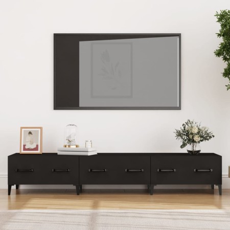 Mueble de TV madera contrachapada negro 150x34,5x30 cm de vidaXL, Muebles TV - Ref: Foro24-812646, Precio: 81,63 €, Descuento: %