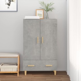 Concrete gray plywood sideboard 70x31x115 cm by vidaXL, Sideboards - Ref: Foro24-812568, Price: 84,34 €, Discount: %