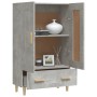 Aparador de madera contrachapada gris hormigón 70x31x115 cm de vidaXL, Aparadores - Ref: Foro24-812568, Precio: 84,98 €, Desc...