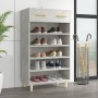 Mueble zapatero madera contrachapada gris hormigón 60x35x105 cm de vidaXL, Zapateros y organizadores de calzado - Ref: Foro24...