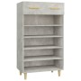 Mueble zapatero madera contrachapada gris hormigón 60x35x105 cm de vidaXL, Zapateros y organizadores de calzado - Ref: Foro24...