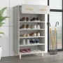 Schuhregal aus betongrauem Sperrholz, 60 x 35 x 105 cm von vidaXL, Schuhregale und Schuhorganisatoren - Ref: Foro24-812784, P...