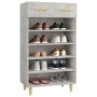 Concrete gray plywood shoe rack furniture 60x35x105 cm by vidaXL, Shoe racks and shoe organizers - Ref: Foro24-812784, Price:...