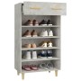 Concrete gray plywood shoe rack furniture 60x35x105 cm by vidaXL, Shoe racks and shoe organizers - Ref: Foro24-812784, Price:...