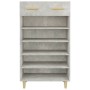 Mueble zapatero madera contrachapada gris hormigón 60x35x105 cm de vidaXL, Zapateros y organizadores de calzado - Ref: Foro24...