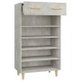 Mueble zapatero madera contrachapada gris hormigón 60x35x105 cm de vidaXL, Zapateros y organizadores de calzado - Ref: Foro24...