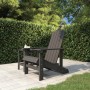 Silla de jardín Adirondack HDPE gris antracita de vidaXL, Sillas de jardín - Ref: Foro24-318638, Precio: 193,48 €, Descuento: %