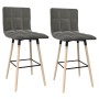 Kitchen stools 2 units light gray fabric by vidaXL, Kitchen stools - Ref: Foro24-338654, Price: 101,08 €, Discount: %