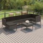 8-teiliges Gartenmöbel-Set und graue synthetische Rattankissen von vidaXL, Gartensets - Ref: Foro24-3094414, Preis: 588,11 €,...