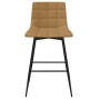 Brown Velvet Kitchen Stool by vidaXL, Kitchen stools - Ref: Foro24-338604, Price: 70,37 €, Discount: %