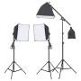 Photo studio kit with light set, background and reflector by vidaXL, Flashes and studio lighting - Ref: Foro24-3094689, Price...