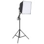 Photo studio kit with light set, background and reflector by vidaXL, Flashes and studio lighting - Ref: Foro24-3094689, Price...