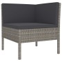 Set de muebles de jardín 12 pzas y cojines ratán sintético gris de vidaXL, Conjuntos de jardín - Ref: Foro24-3094514, Precio:...