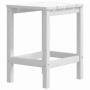 Mesa de jardín Adirondack HDPE blanca 38x38x46 cm de vidaXL, Mesas de jardín - Ref: Foro24-318641, Precio: 51,29 €, Descuento: %