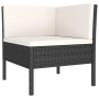 Gartenmöbelset 5-tlg. und Kissen Kunststoff Rattan schwarz von vidaXL, Gartensets - Ref: Foro24-3094336, Preis: 382,99 €, Rab...