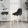 Kitchen bar stools 2 units black fabric by vidaXL, Kitchen stools - Ref: Foro24-338752, Price: 132,77 €, Discount: %