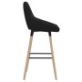 Kitchen bar stools 2 units black fabric by vidaXL, Kitchen stools - Ref: Foro24-338752, Price: 132,77 €, Discount: %